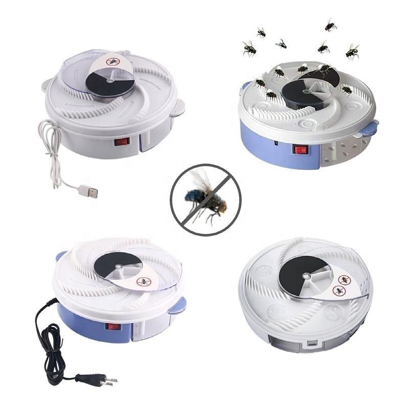 Portable Indoor Reusable Rechargeable Automatic Anti Fly Trap Revolving Electronic Fly Trap