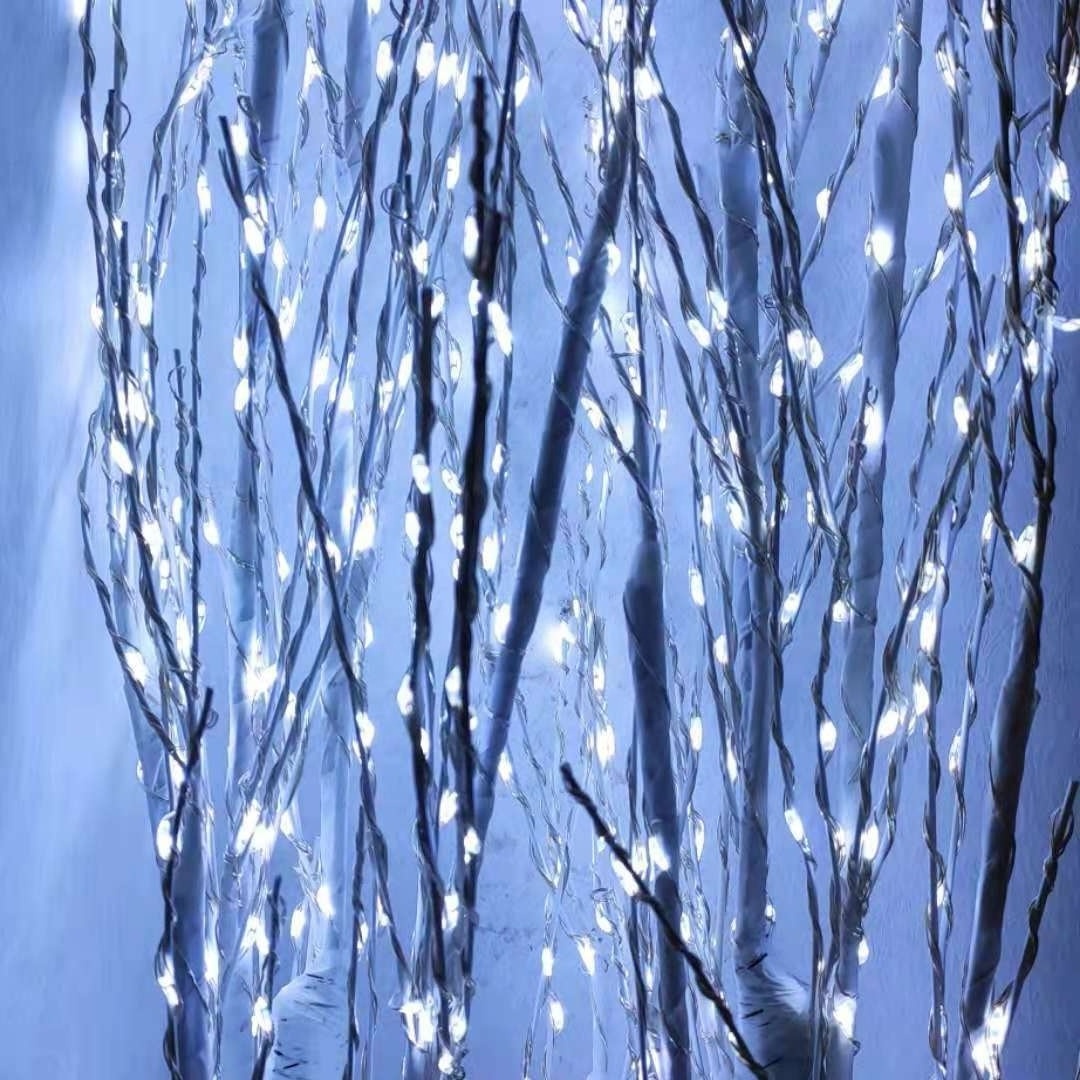 60cm 120cm 150cm 180cm 210cm LED White Decorative Birch Grove Artificial Tree Lights White Twig Tree Christmas Tree Lights