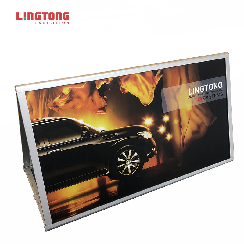 Stable Folding A Frame Sign Holder Poster Stands Aluminum Display Banner For Advertising And Exhibition Booth