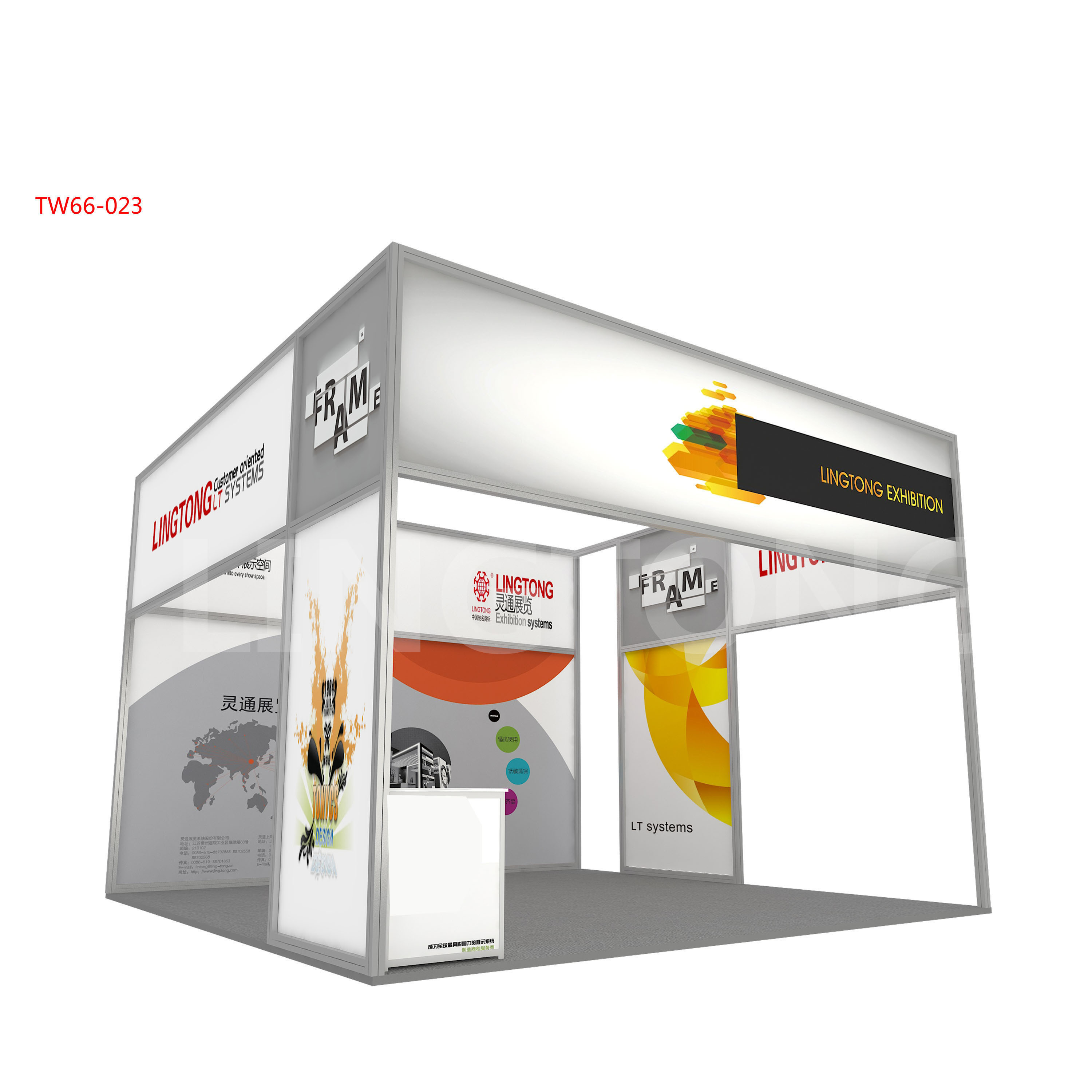 (11) PREMIERE ORLANDO 2024 Upgraded Promotional Portable Exhibition Booth 20x20 Modular Design Display Different Cube Stands