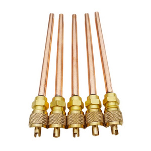 Air Conditioner Refrigerator Spare Parts 3/8" 5/16" 1/4" 1/8" 3/16" Copper Hydraulic Access Accumulator Charging Valve