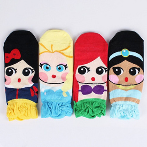 Fashion Princess Character Children Cute Socks, NEW funny  Girls big kids animal character SOCKS