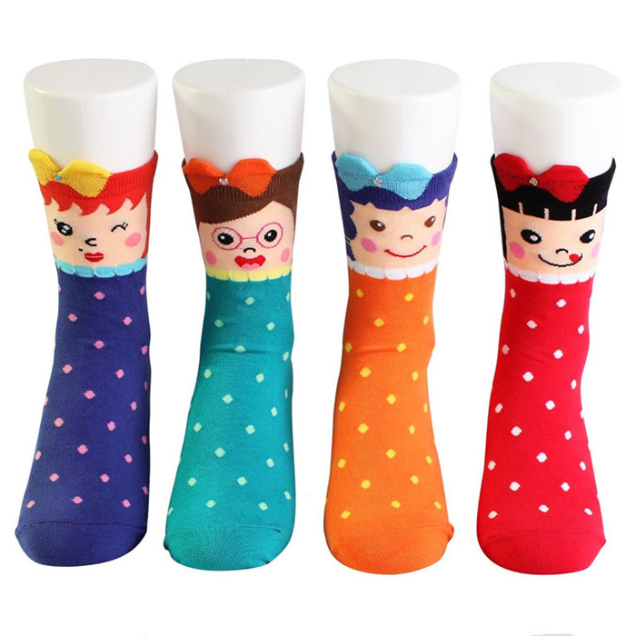 Fashion Princess Character Children Cute Socks, NEW funny  Girls big kids animal character SOCKS