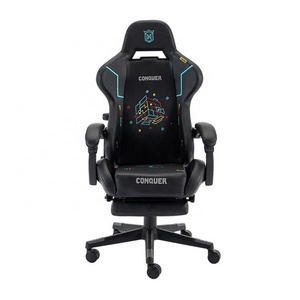 PU Leather PC Gamer Racing Chair Computer Chair With Footrest Gaming Office Chair