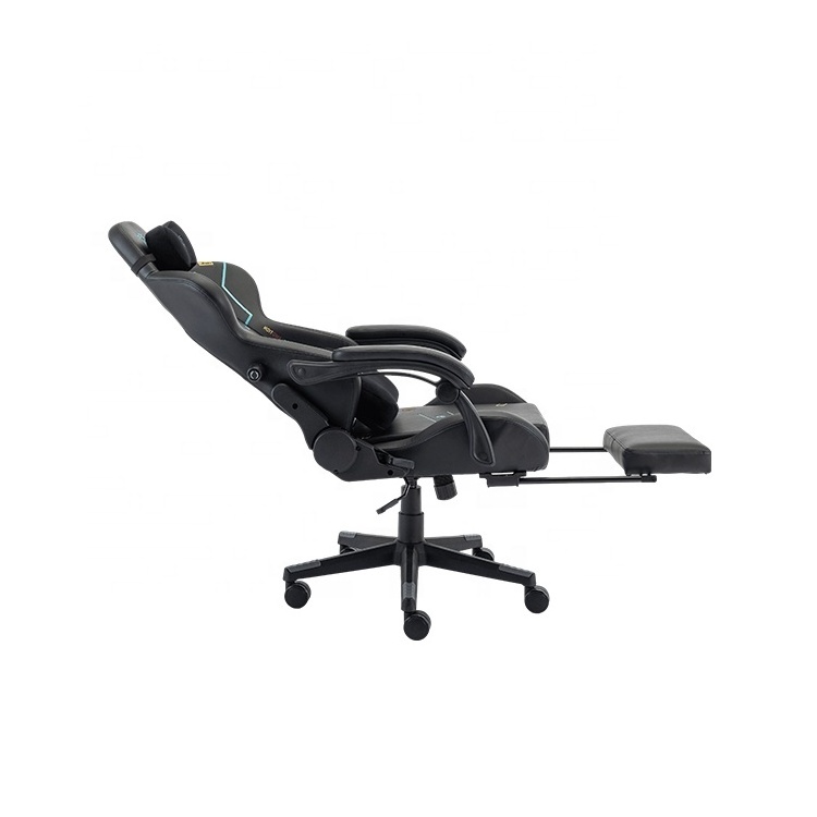 PU Leather PC Gamer Racing Chair Computer Chair With Footrest Gaming Office Chair