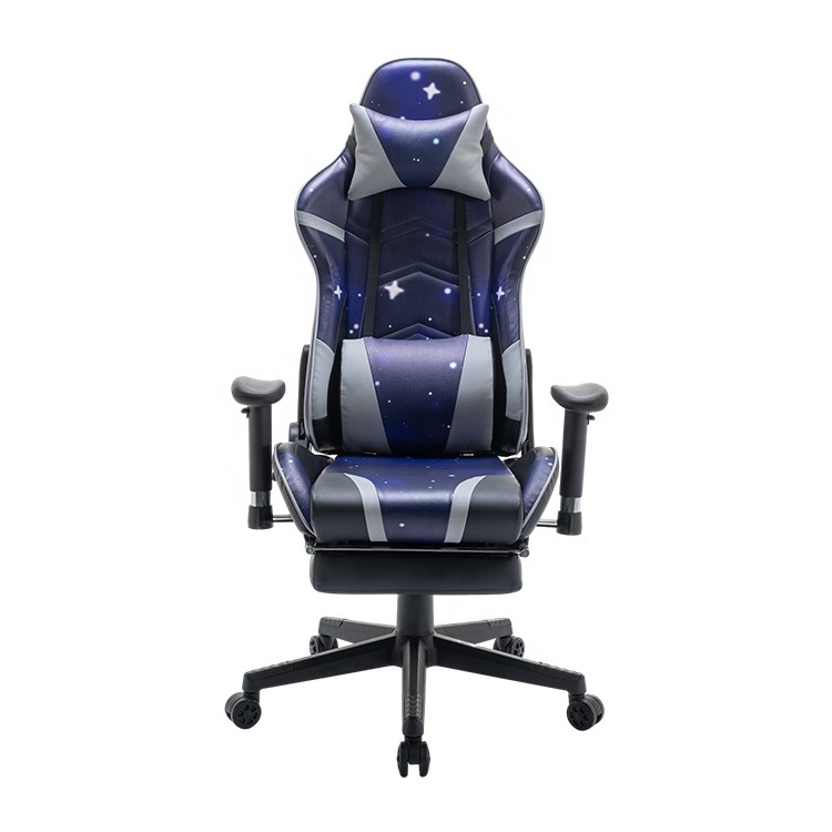 Newest PU Leather PC Chair Gaming Chair Professional Gamer Chair With Built-In Footrest