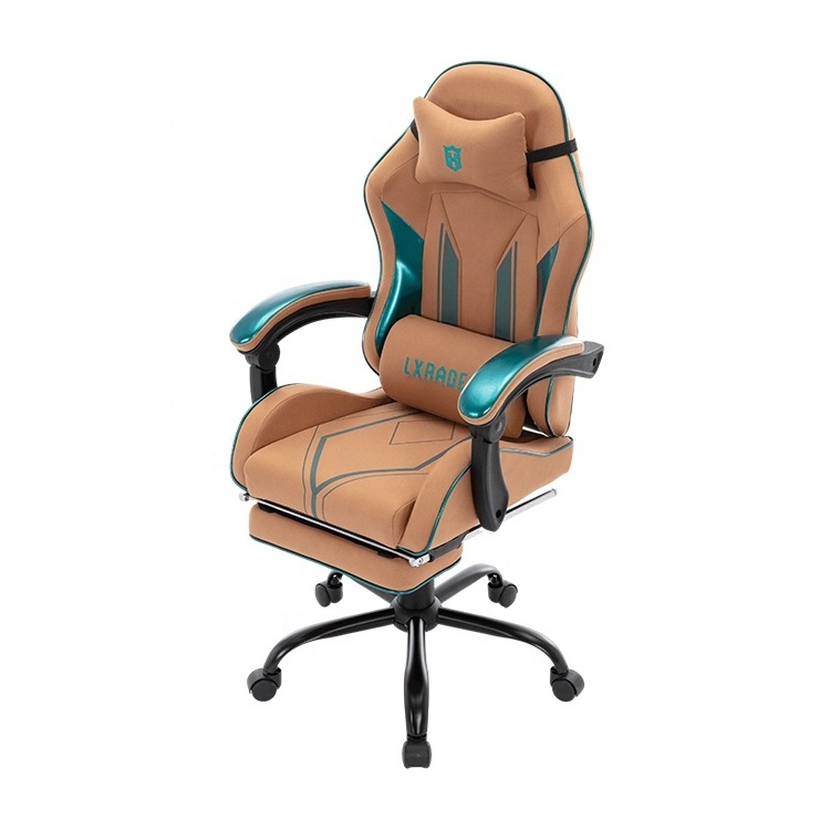 OEM&ODM Custom Leather Racing Gamer Gaming Chair Gaming Seat With Built-In Footrest