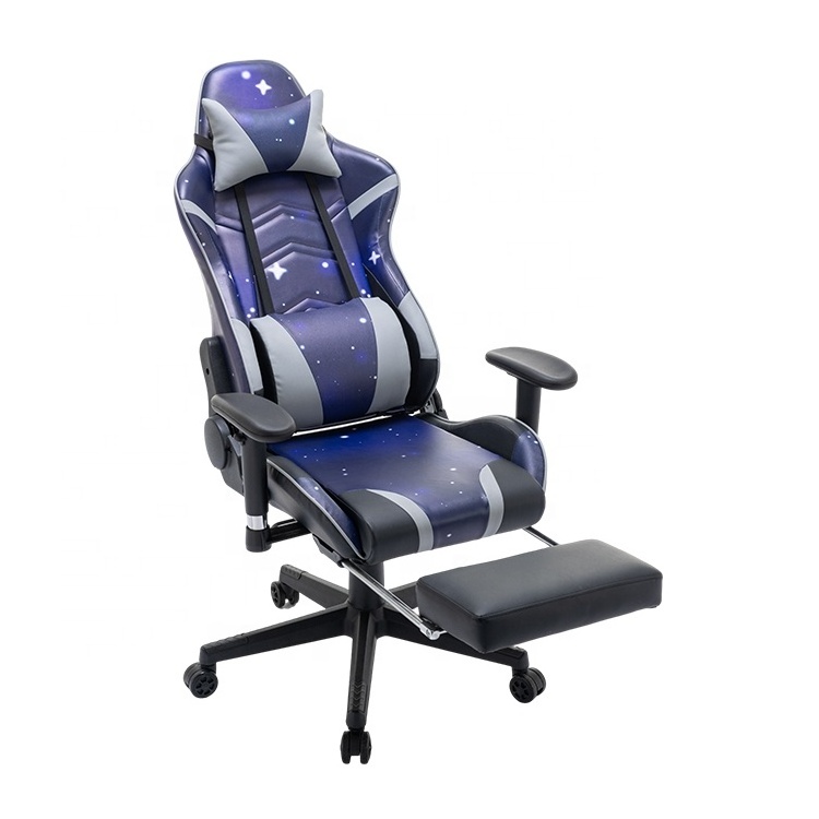 Newest PU Leather PC Chair Gaming Chair Professional Gamer Chair With Built-In Footrest