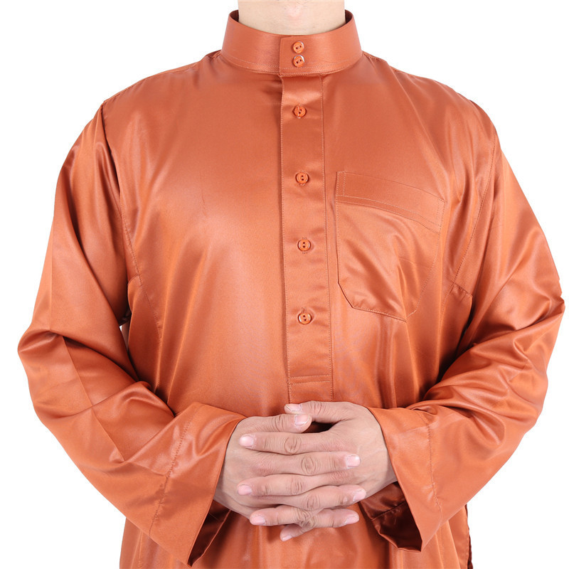 2024 High Quality Saudi Style Haramain Men Islamic Clothing Jubba Thobe Clothing Wholesale