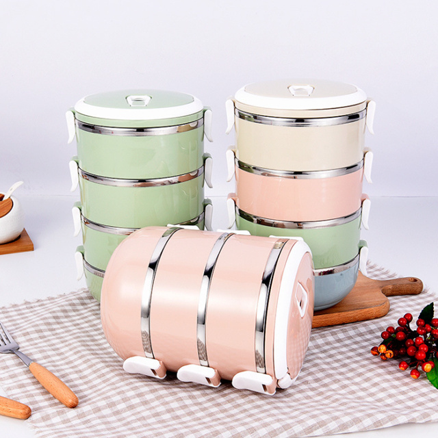 Wholesale Best Quality Home Used Thermal Stainless Steel Food Storage Containers Leakproof Lunch Box Portable Tiffin For Kids