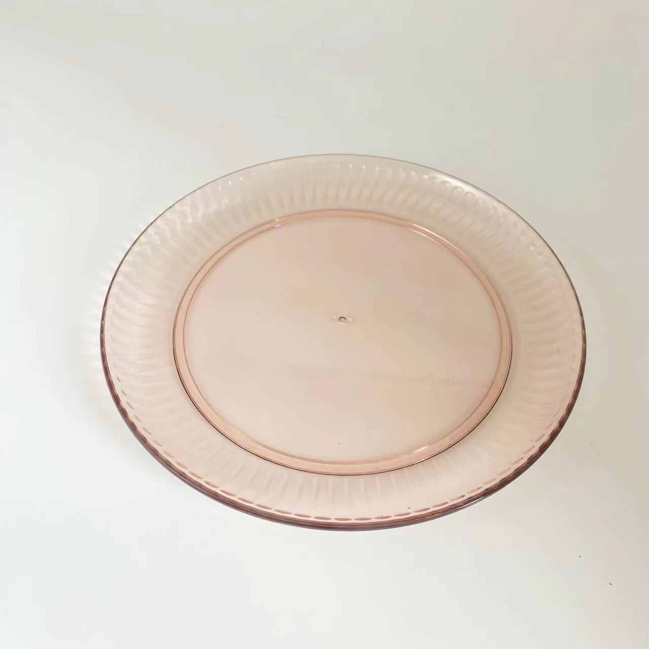 China Manufacture Food Grade Custom Branded Dinnerware Factory Price Low MOQ Plastic Plate For Home Using