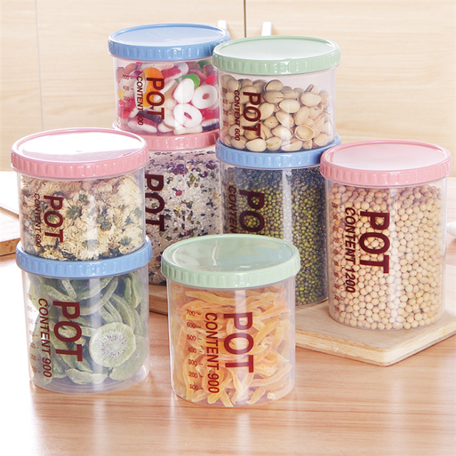 High Quality Factory Sale Plastic Kitchen Food Storage Containers Set Retain Fresheness BPA Free Refrigerator Storage