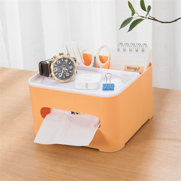 Cheap Square Facial Tissue Box Plastic Cosmetic Tissue Dispenser Plastic Tissue Box