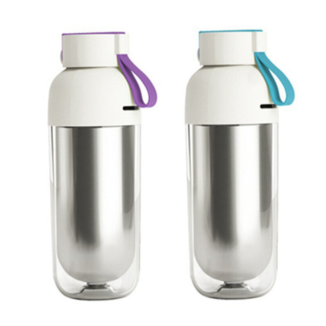 Low MOQ High Quality Free Samples Food Standard Double Wall Stainless Steel Kids Drinking Water Bottle With Rope