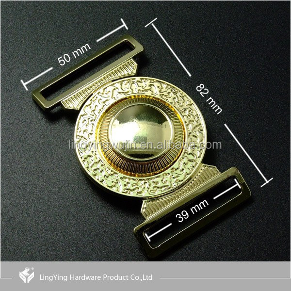 Latest Design LINGYING kinds of color Central Circular Hole Clamp Belt Buckle