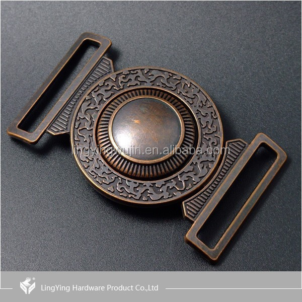 Latest Design LINGYING kinds of color Central Circular Hole Clamp Belt Buckle