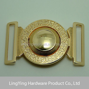 Latest Design Made in China Shishi LINGYING Central Circular Hole Clamp Belt Buckle