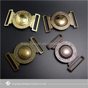 Latest Design LINGYING kinds of color Central Circular Hole Clamp Belt Buckle