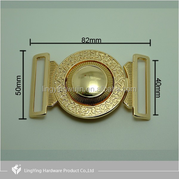 Latest Design Made in China Shishi LINGYING Central Circular Hole Clamp Belt Buckle