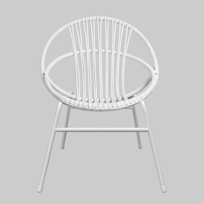 Cheap Modern Restaurant High Back White Wicker Wood Bamboo Garden Peacock Flower Rattan Chairs