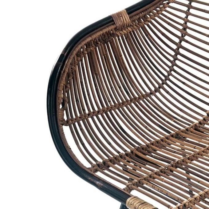 Patio Wicker Bench Garden Set Egg Chaise Lounge Living Room Twine Rattan Restaurant Chairs