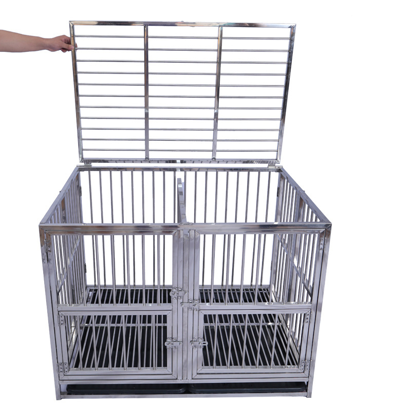 customization foldable pet cages stainless steel dog carrier large dog