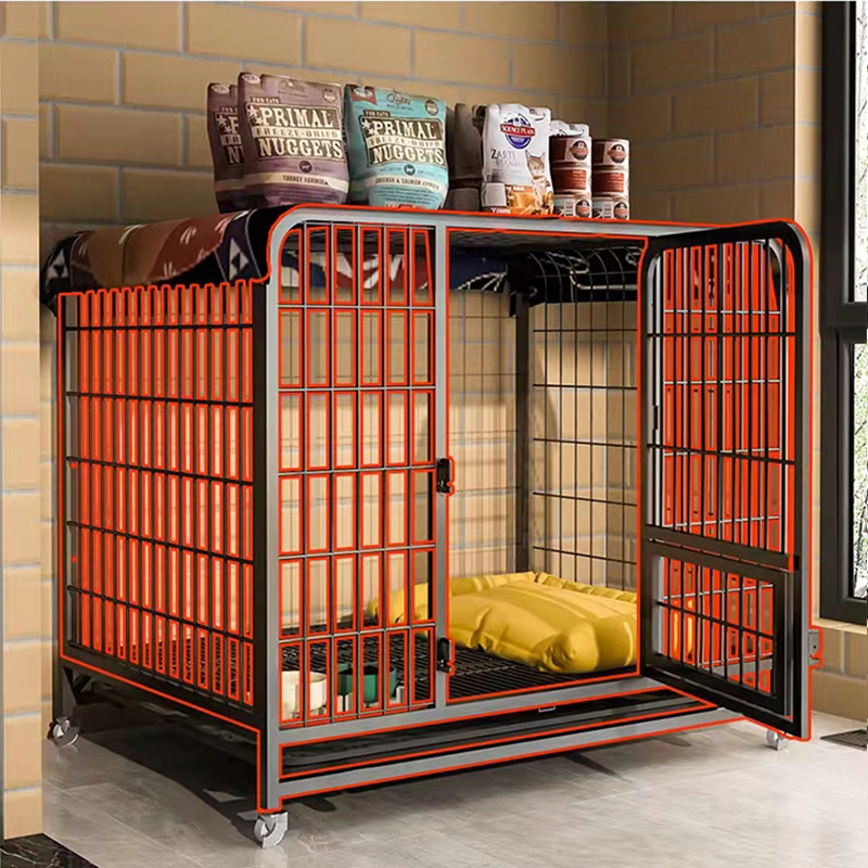 Dog Cages Crates for Large Dog Wire Metal Kennel Cages With Tray Large Dog Cages Crates With Wheels