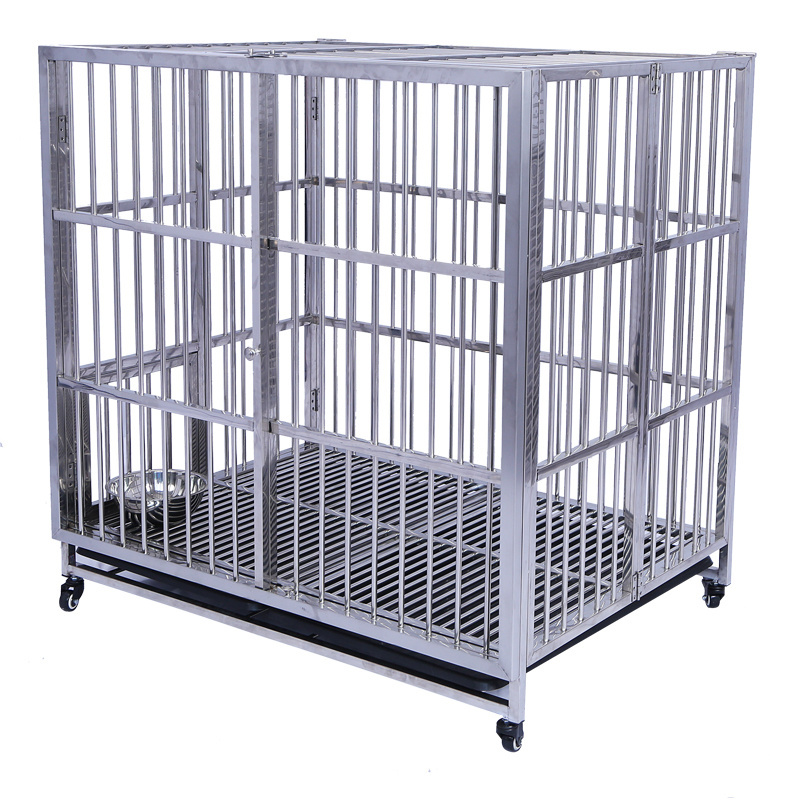 customization foldable pet cages stainless steel dog carrier large dog