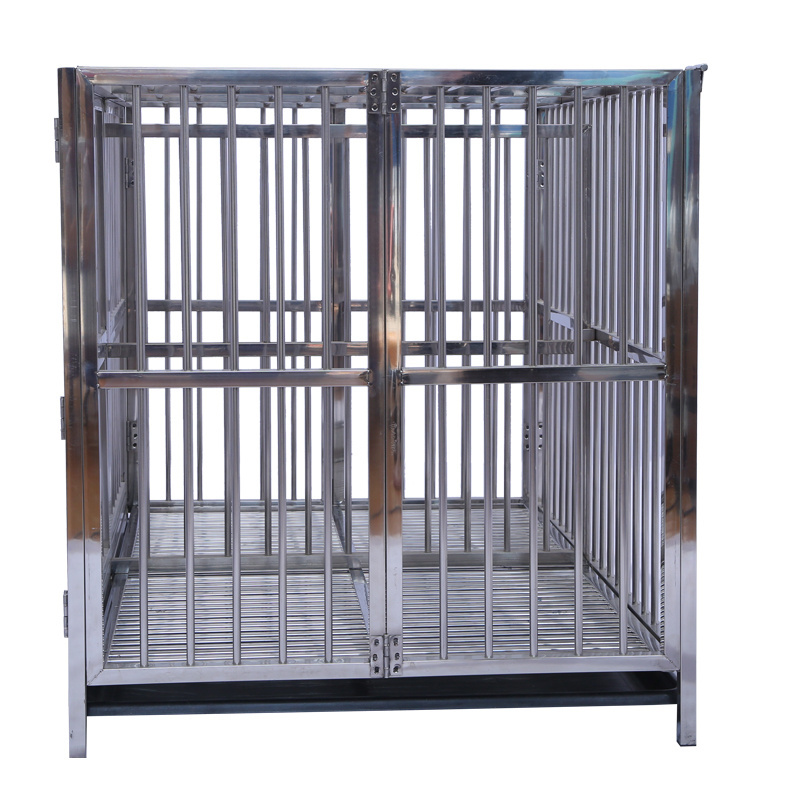 Large wholesale indoor & outdoor stackable foldable aluminium stainless steel dog cage