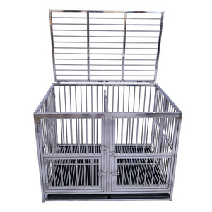 customization  foldable pet cages stainless steel dog carrier large dog