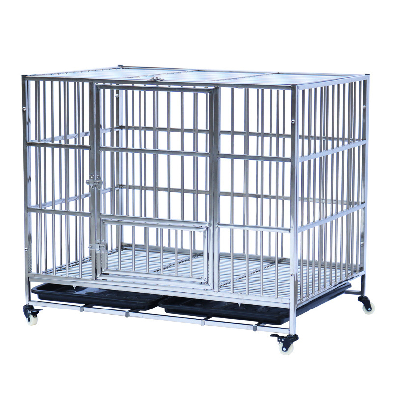 Portable heavy duty galvanized dog crate foldable dog cage