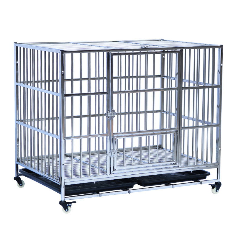 Portable heavy duty galvanized dog crate foldable dog cage