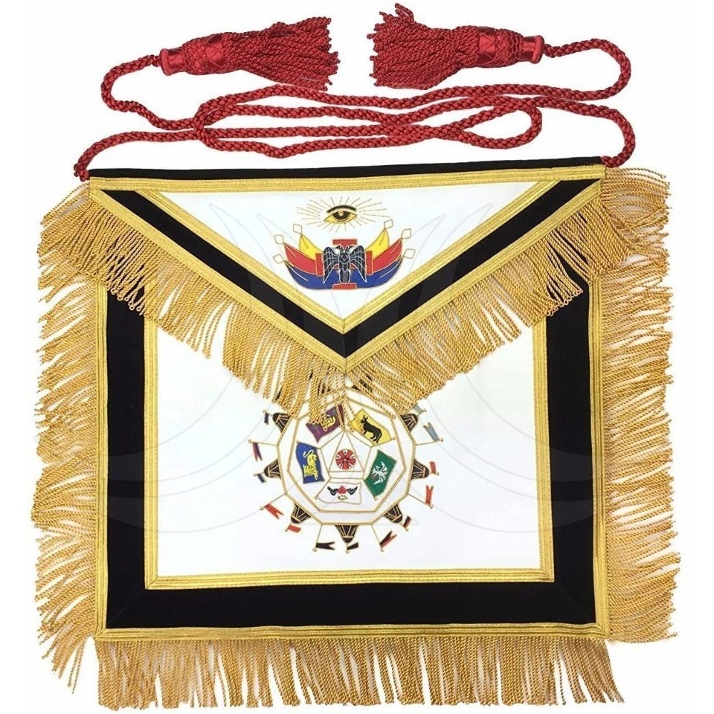 Wholesale high quality collectible masonic regalia apron