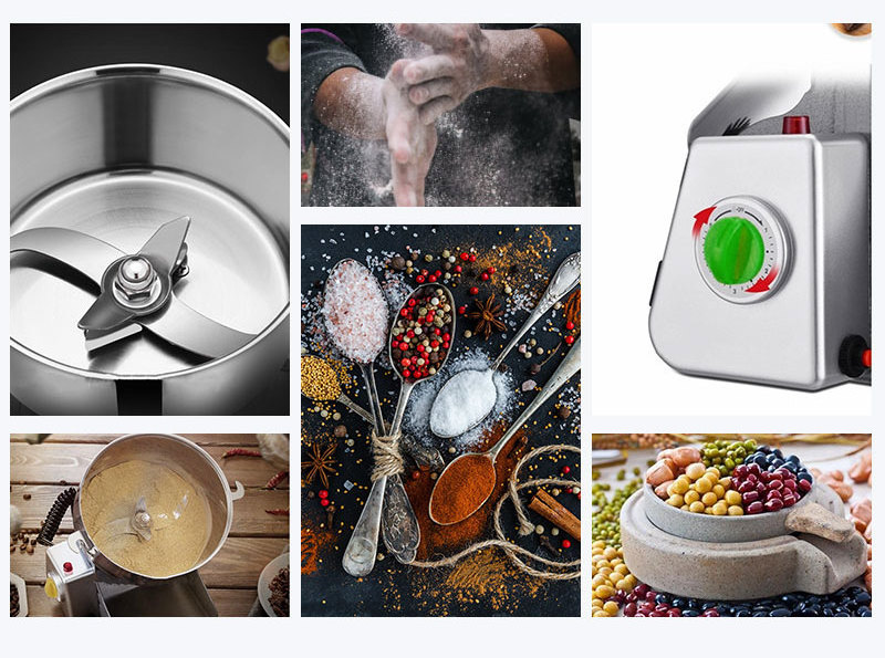 Stainless steel Full automatic rice grinder machine/coffee/soybean/spice/grain/wheat and herb grinder/flour mill