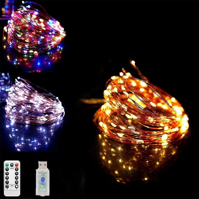 Fairy Lights Battery Operated IP67 Waterproof Mini String Light for Home Garden Wedding Party Christmas Bedroom Wall Decorations