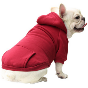 Wholesale Winter Dog Hoodie with Pockets Warm Pet Sweatshirt Soft Dog Clothes for Small Cat Dog Puppy