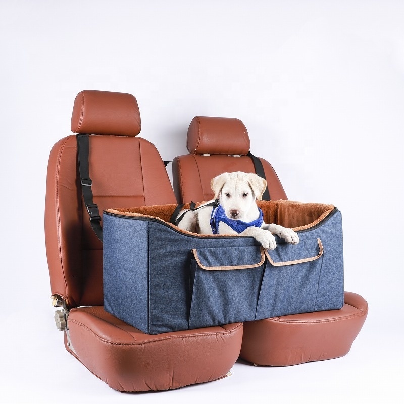 Dog Car Seat for Dog Center Console Seat for puppy travel pet carrier