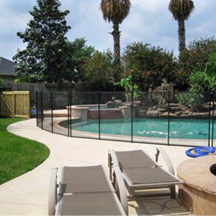 4'*12' High Quality Retractable Kids Baby Safety Used Portable Stainless Steel Mesh Pool Fence