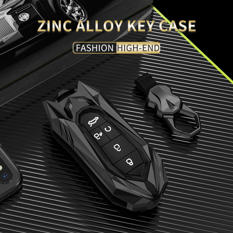 Metal Silica Gel Car Remote Key Case Cover Fob For GAC New Energy Trumpchi GA6 GM6 Aion S V Y LX GS7 GS8 GS5 GM8 Accessories