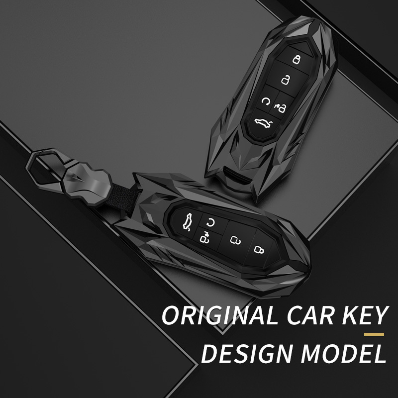 Metal Silica Gel Car Remote Key Case Cover Fob For GAC New Energy Trumpchi GA6 GM6 Aion S V Y LX GS7 GS8 GS5 GM8 Accessories