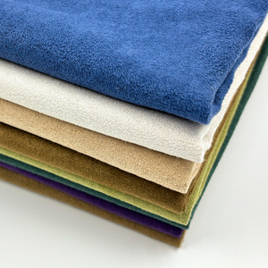 Recycled 100% Polyester Woven 6-Harness Suede Fabric for Bedding pillows Blankets and Home Textile