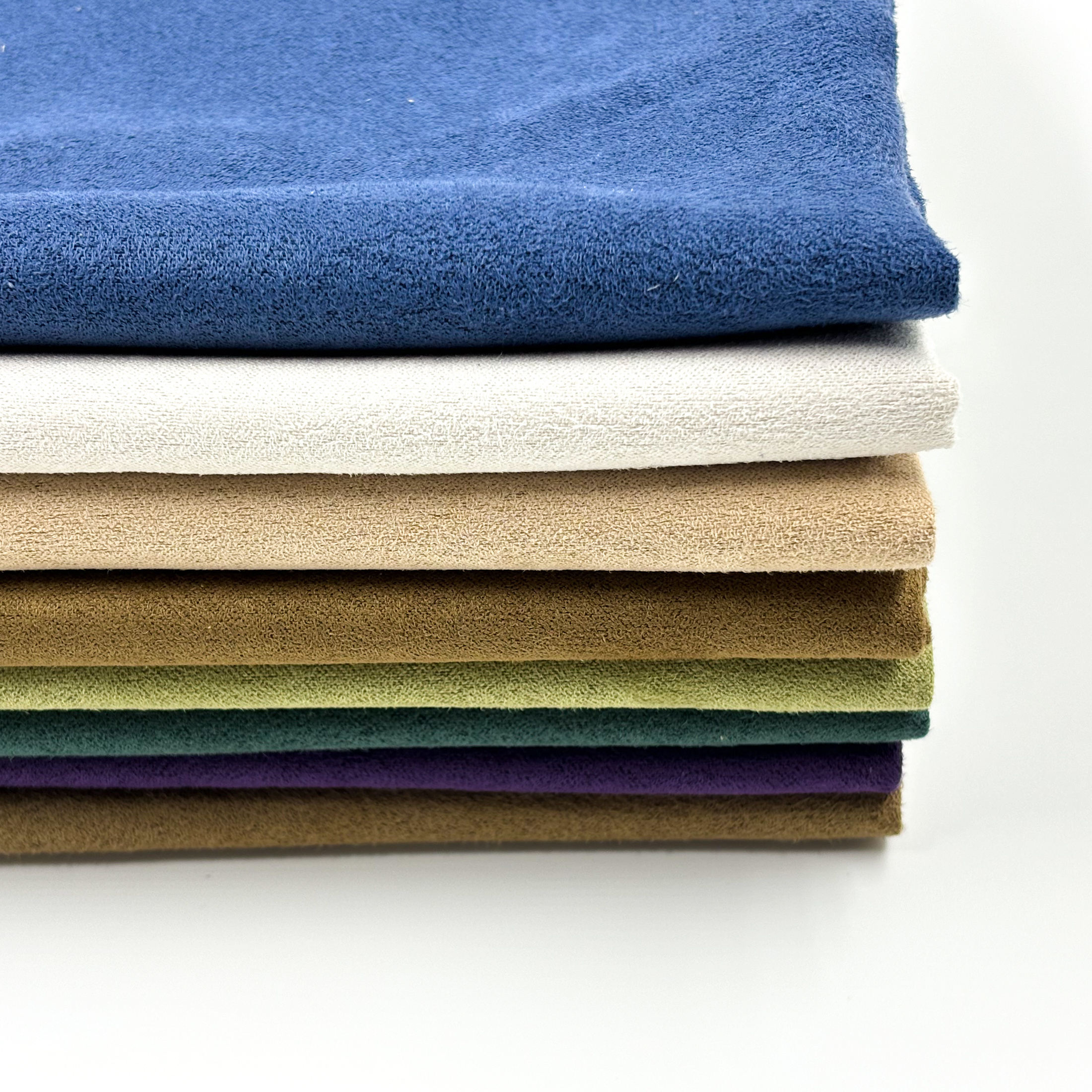 Recycled 100% Polyester Woven 6-Harness Suede Fabric for Bedding pillows Blankets and Home Textile