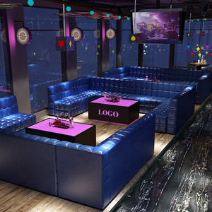 U Shape L Shape Custom Nightclub Bar Lounge Furniture Restaurant Booth Seating Foshan