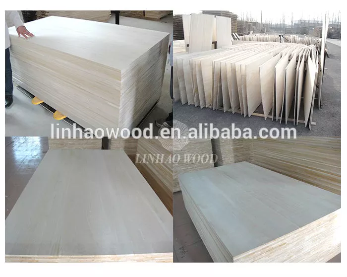 Paulownia Edge Glued Boards White Pine Wood Panels Solid Wood Timber Finger Joint Board