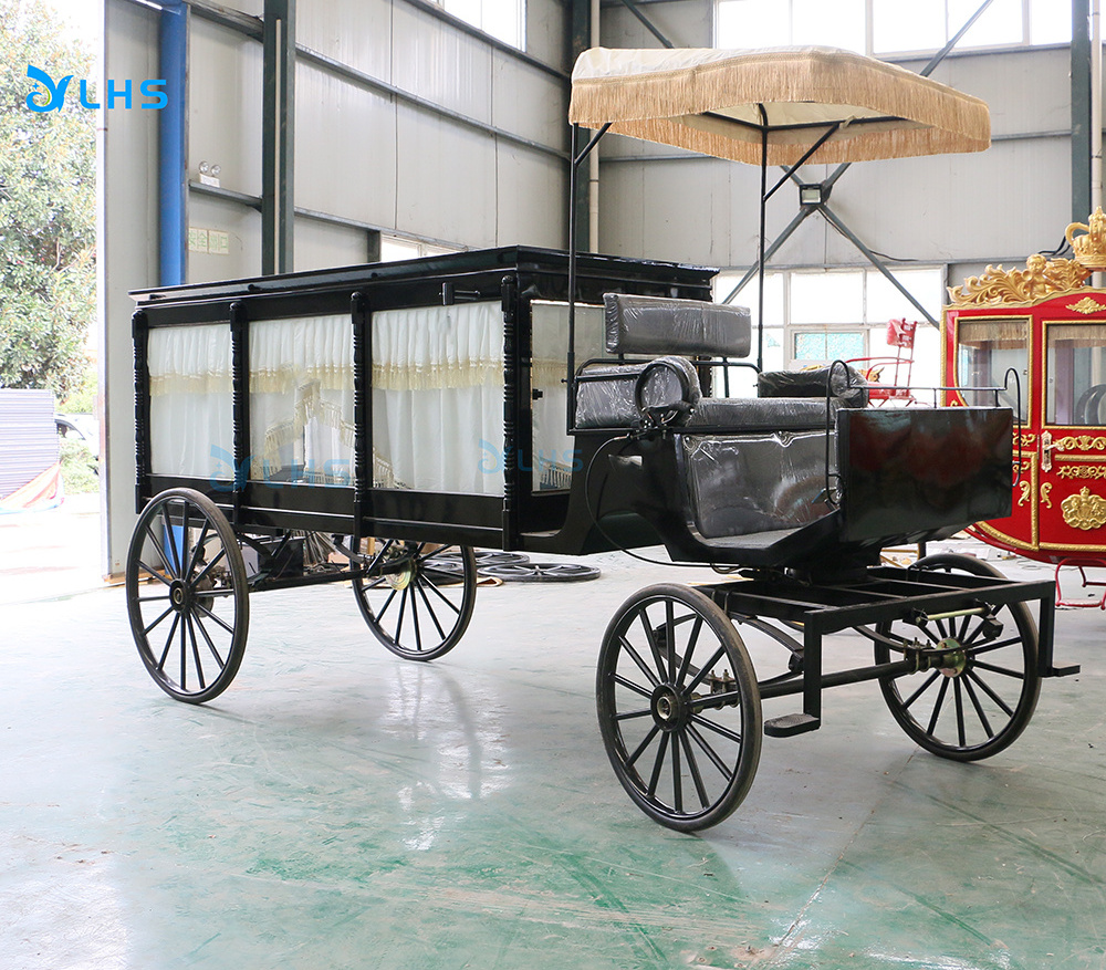 Top quality Horse Drawn Hearse/Funeral Horse Hearse Manufacturer/European style Funeral Hearse For Sale