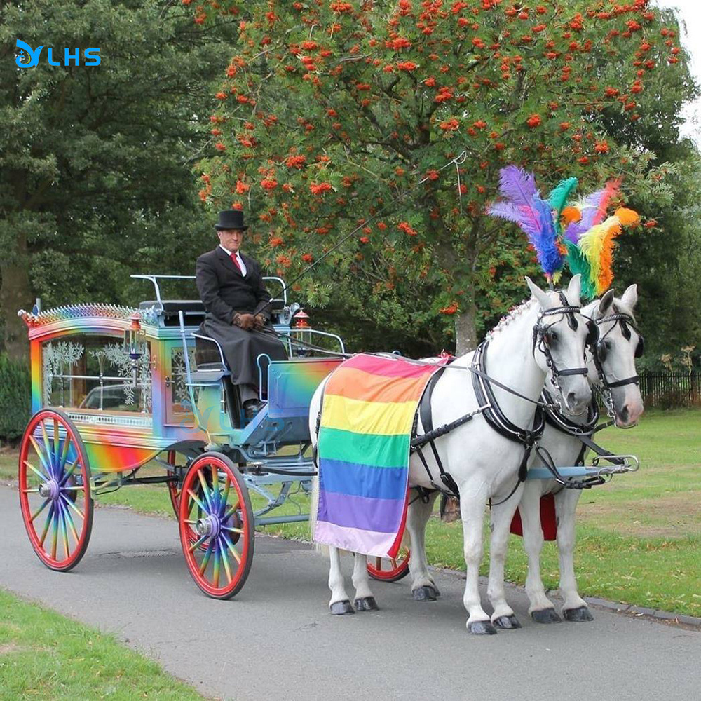 Funeral Buggy Electric Horse Hearse Manufacturer /Horse Drawn Hearse/Hot sale Chariot Horse Drawn Hearse for Funeral