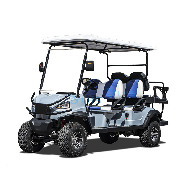 Custom 14 inch tire 3.5KW 60V electric off road golf car 4*4 buggy golf hunting cart 6 seater electric golf cart for sale