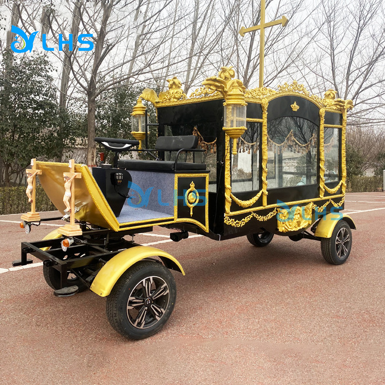 Funeral horse carriage electric horse hearse wholesale horse drawn funeral hearse carriage for sale