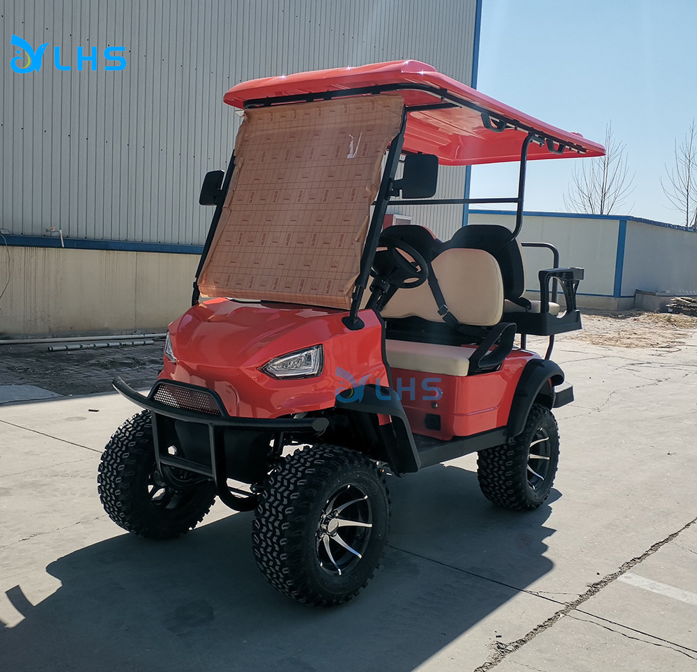 Utility luxury off road 4 seater electric golf car cheap price airport electric shuttle golf cart motor golf buggy with bumper