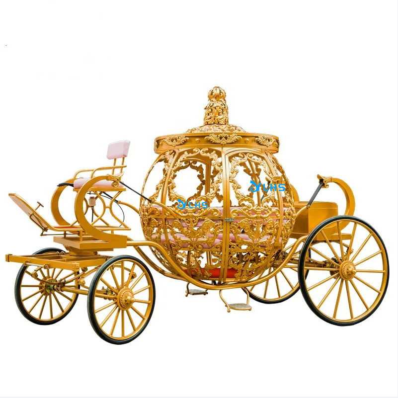 Electric sightseeing vacation car/low speed wedding electric horseless carriage/CE approved cinderella horse buggy for sale